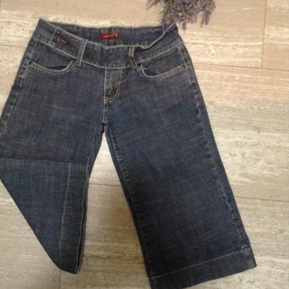 Forever 21 Size 7 Jean Culottes